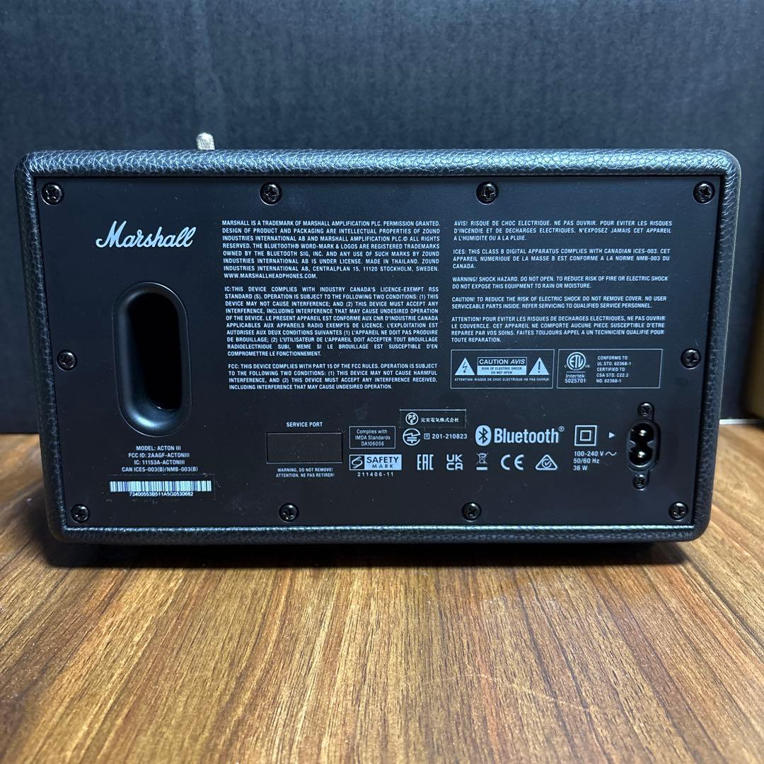 Marshall Acton III ブラック 国内正規品