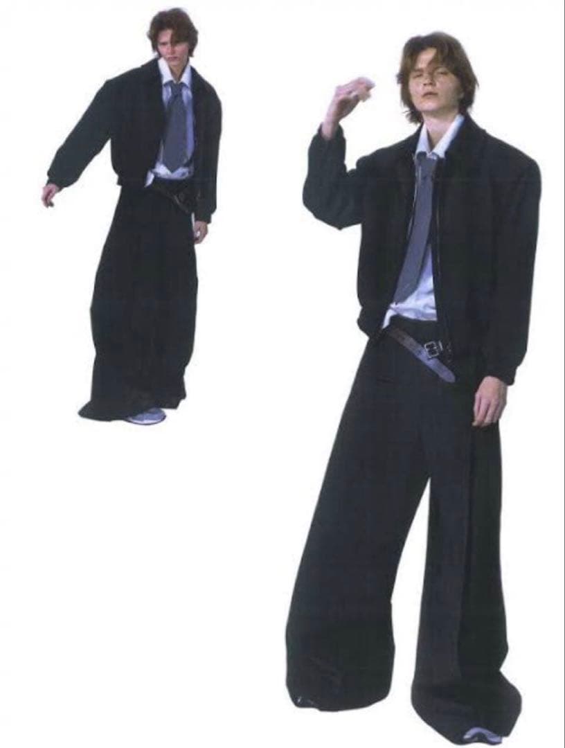 パンツ Fax Copy Express wide leg pants