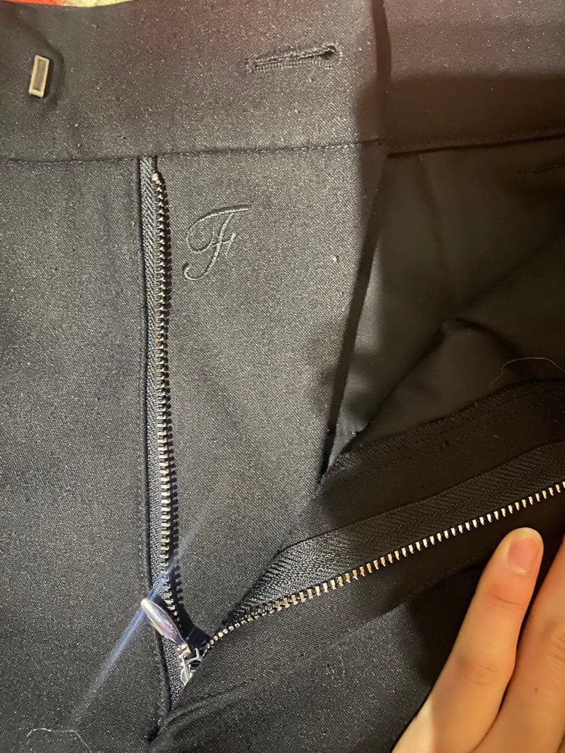 パンツ Fax Copy Express wide leg pants