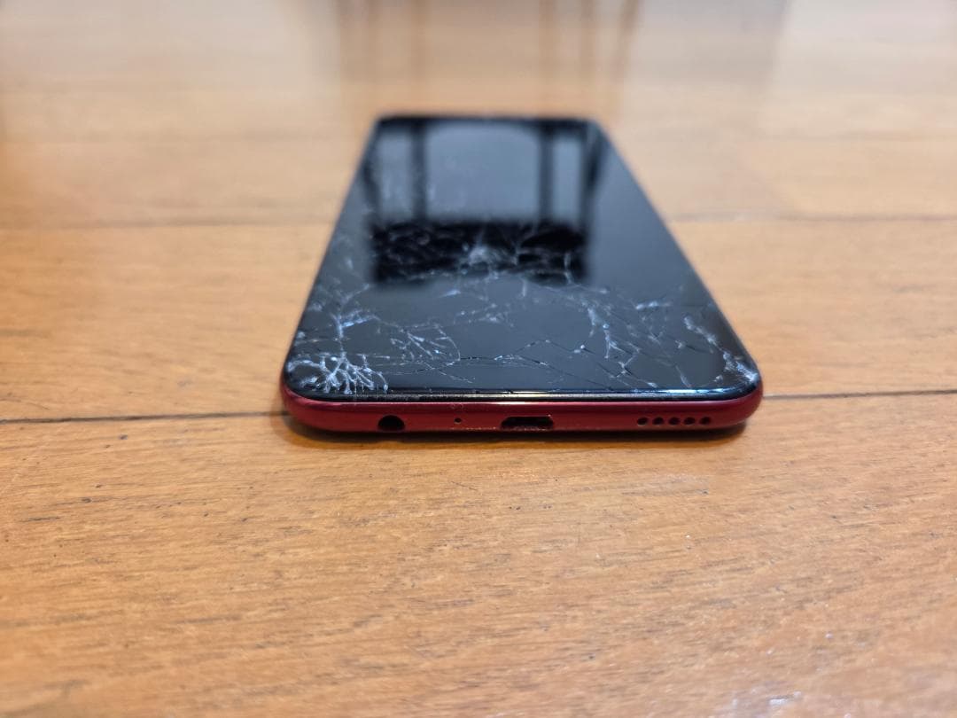 HUAWEI nova lite 3 画面割れ RED ジャンク