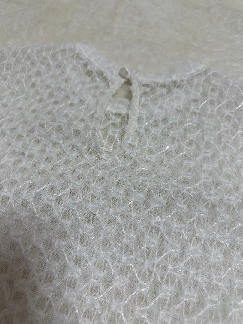 Cygneシーニュ☆チュールシアートップス　0☆ホワイト