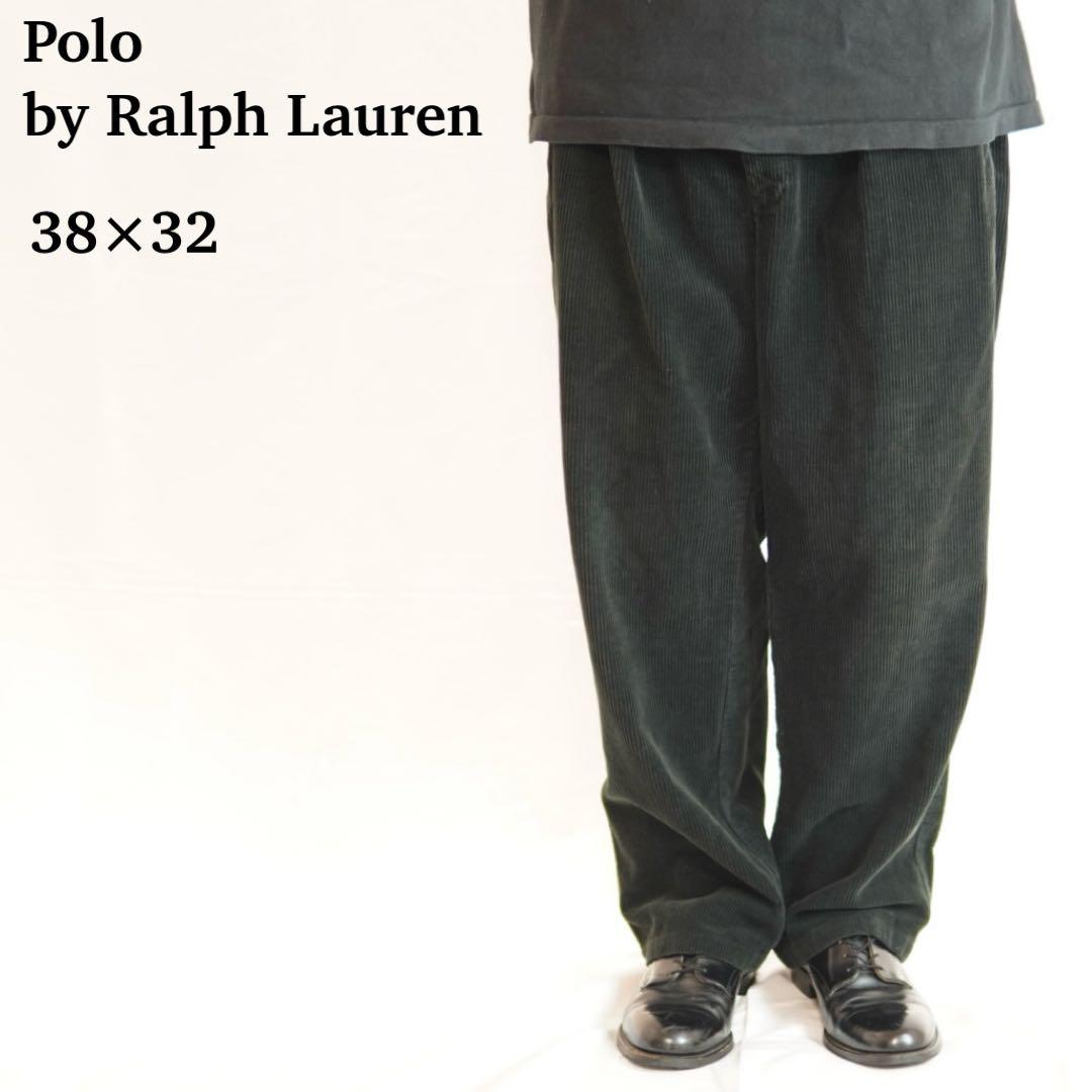 Polo by Ralph Lauren 2タック 太畝 コーデュロイ パンツ