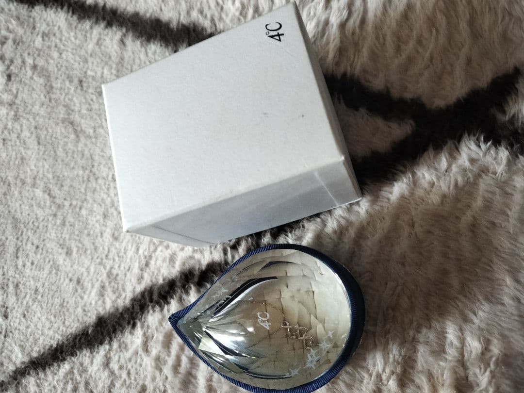 4℃　k10ネックレス　ホワイトゴールド