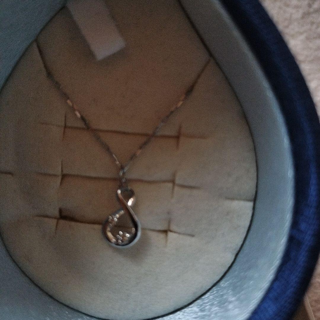 4℃　k10ネックレス　ホワイトゴールド