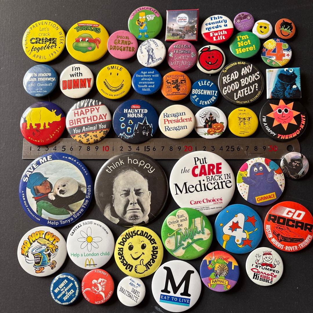 S*N様 ヴィンテージ缶バッジ300個OVER ／US／UK VINTAGE