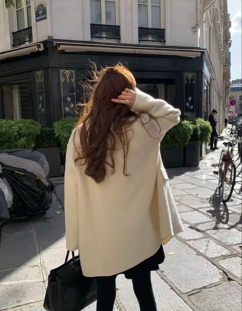 ジャケット・アウター OUNCE high neck double handmade coat