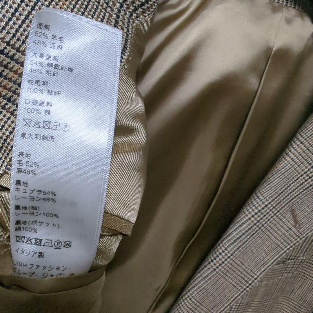 CELINE グレンチェック柄 テーラードジャケット 40