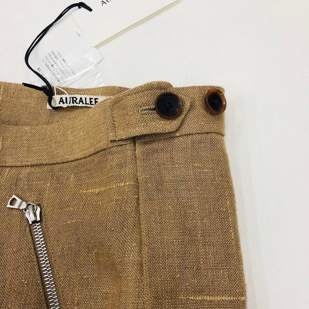 1296 新品タグ付き　オーラリー　定価35200円 ショートパンツ　リネン　2