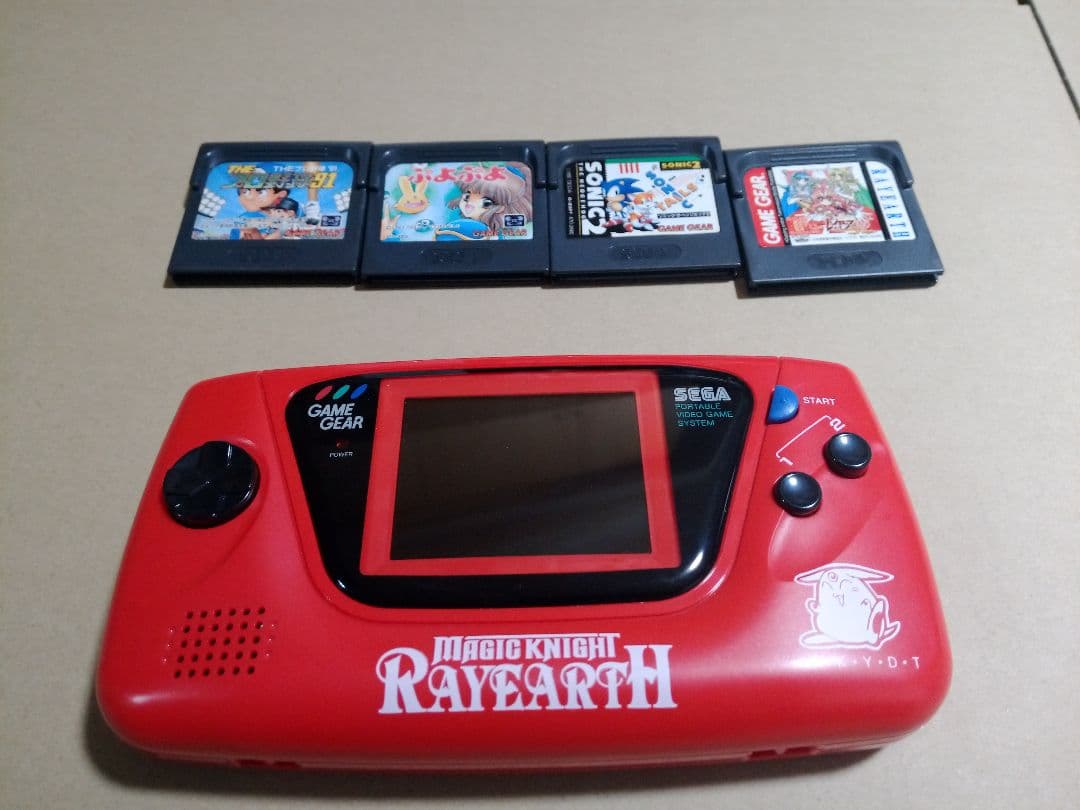 ゲームギア　本体　レイアースモデル　コンデンサ交換　ソフトつき