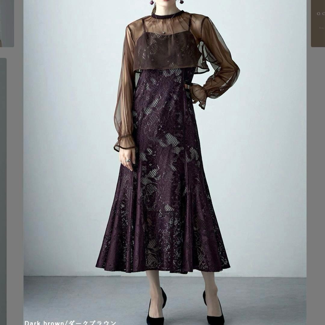 3way✨新作 ドリードール シフォンボレロ&レースキャミドレス オケージョンL