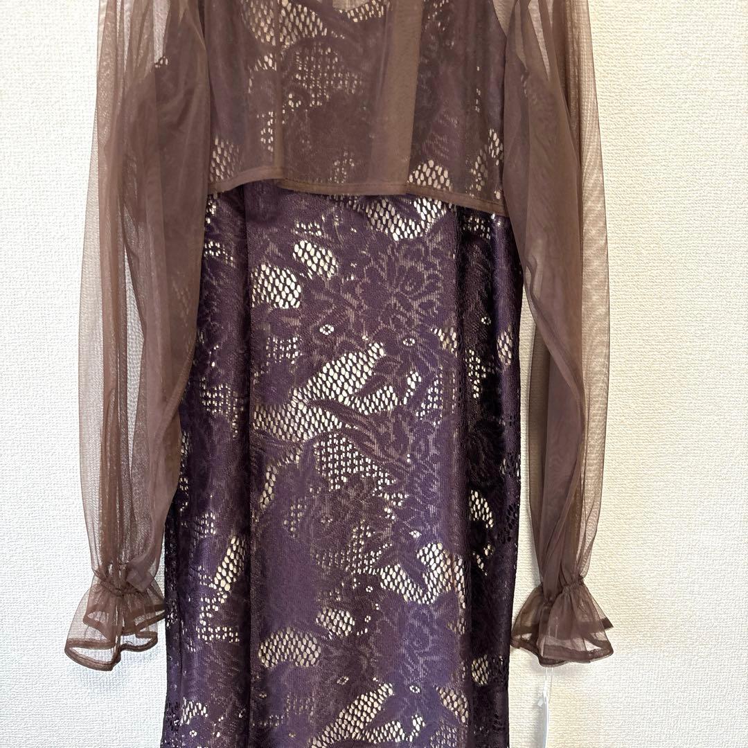 3way✨新作 ドリードール シフォンボレロ&レースキャミドレス オケージョンL