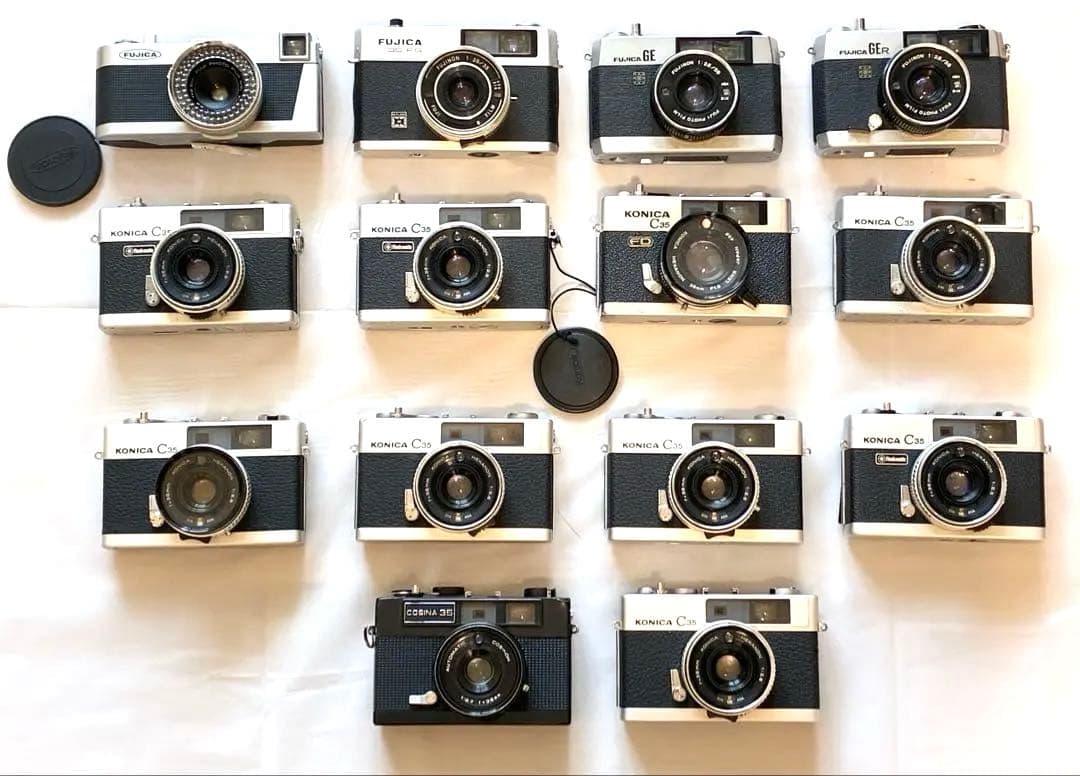 フィルムカメラ 14台セット　Konica C35／Fujica／Cosina