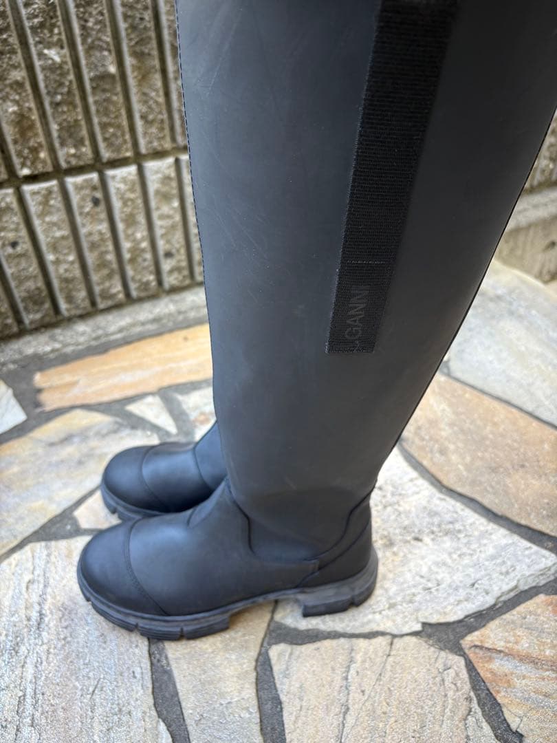 〃⭐︎　　ganni ラバーブーツ