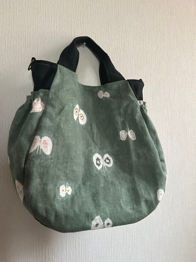 ミナペルホネン＊hanahaneギャザポケバッグ✂️ハンドメイド