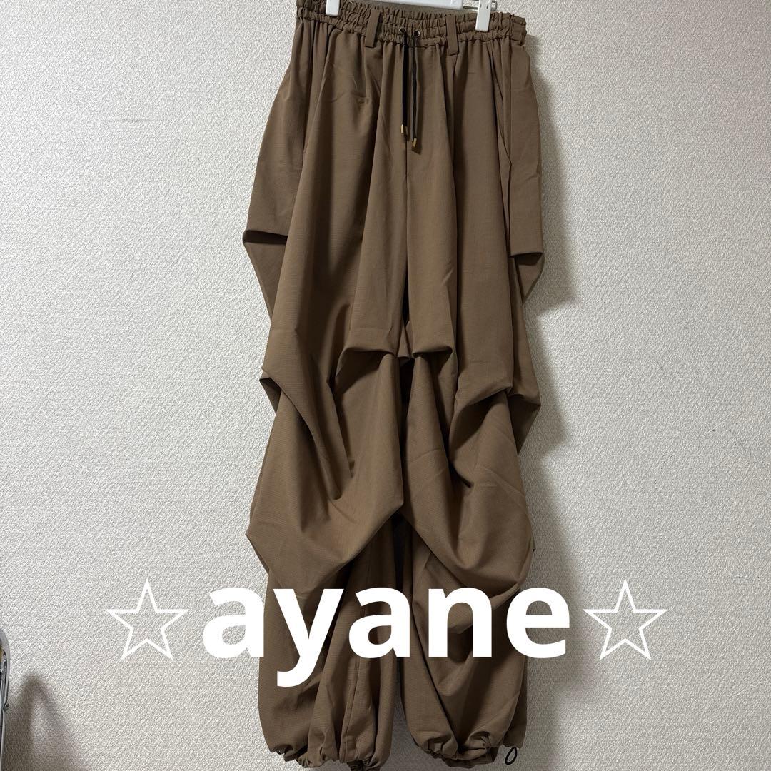 ⭐︎ayane⭐︎新品未使用⭐︎ブラウン バルーンパンツ ウエストゴム