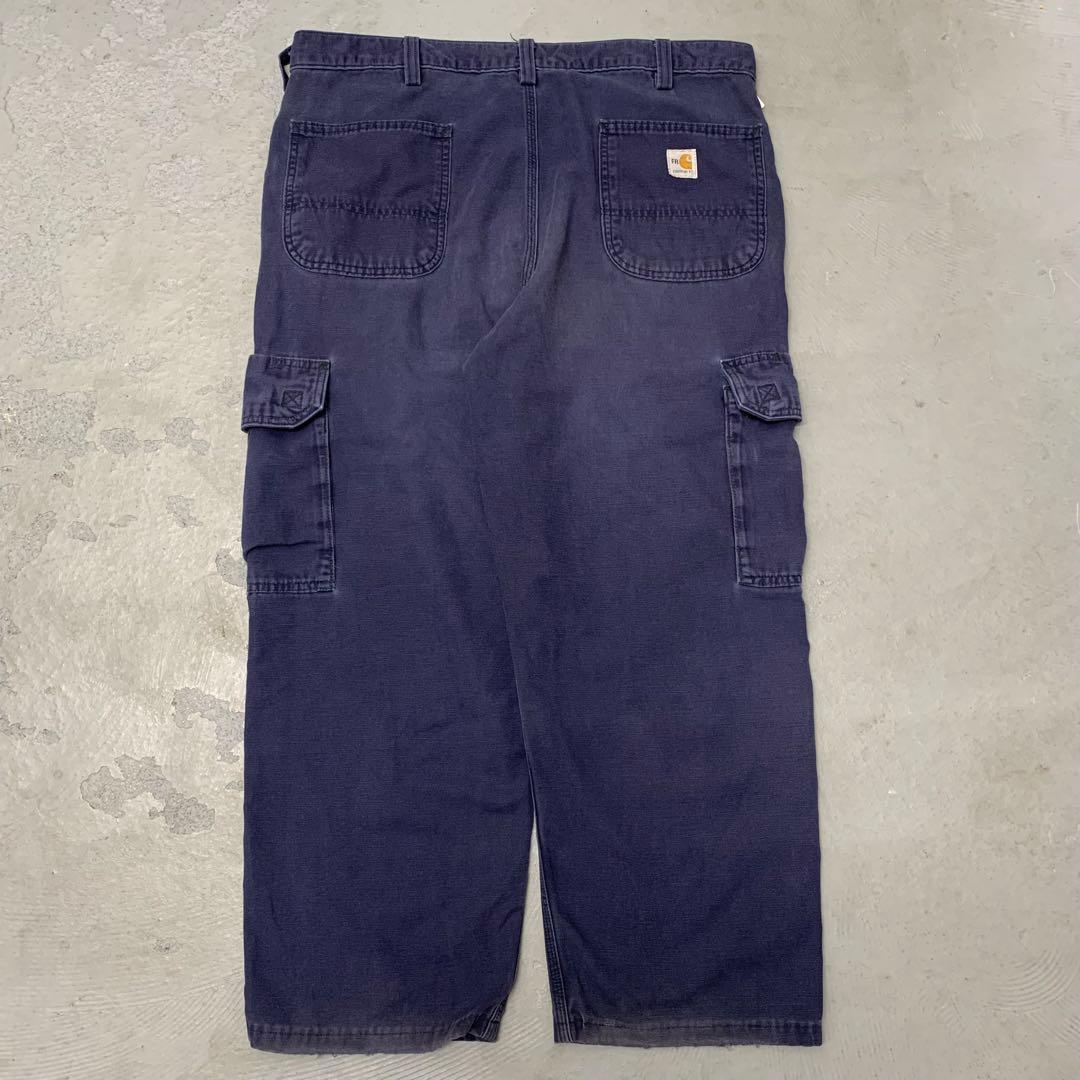 9◎H377 carhartt FRシリーズ　カーゴワークパンツ　38×30