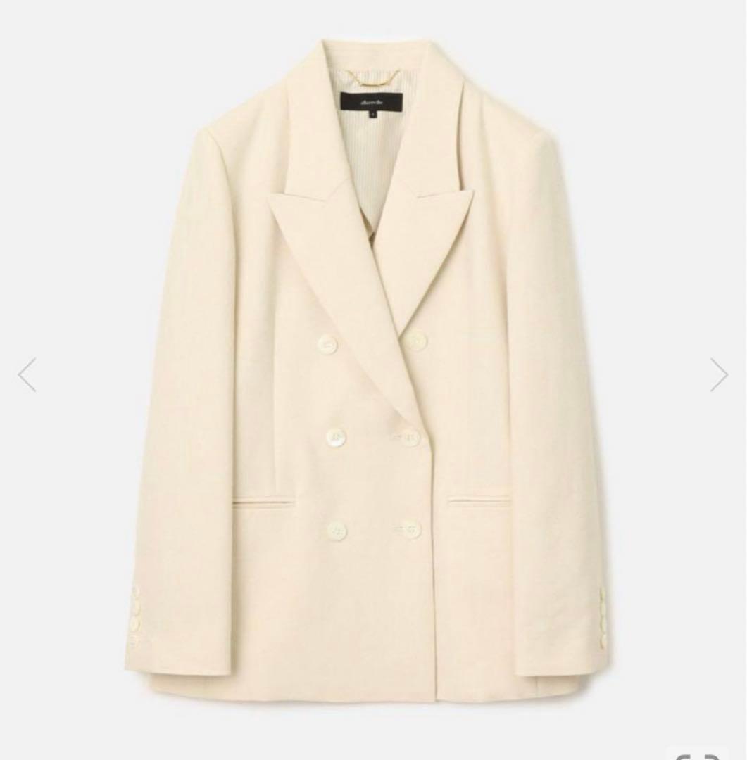 allureville マットクロスダブルブレストジャケット