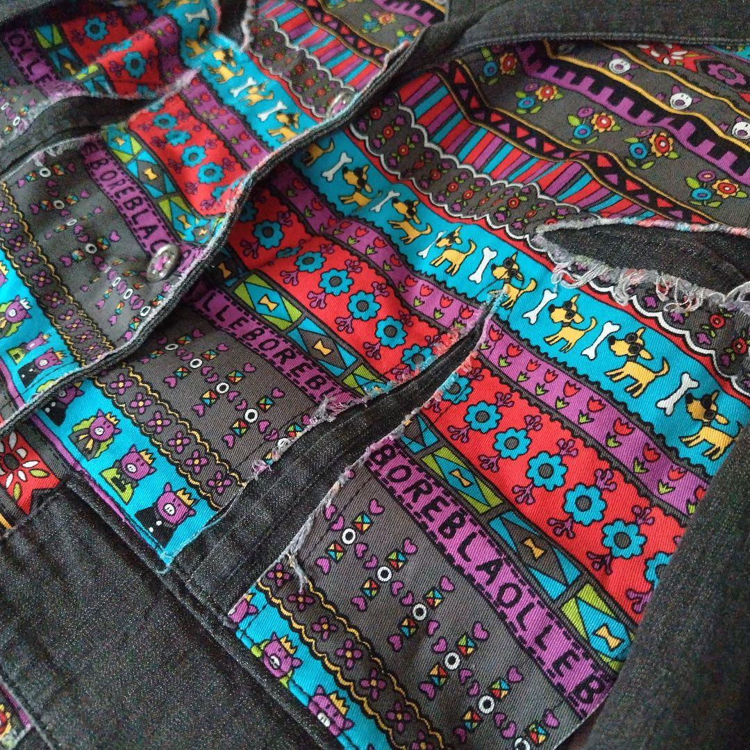 オレボレブラ　ジャケット　パンツ　デニム　セットアップ　ブタ　フラワー　花