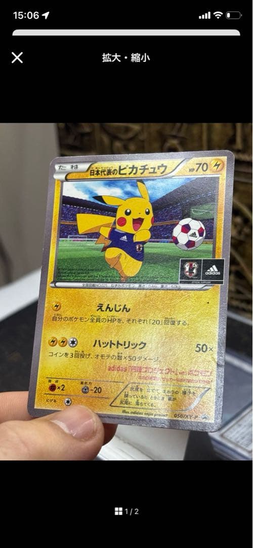 2014年限定日本代表のピカチュウ