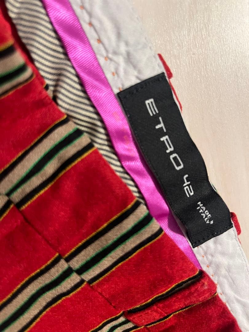 ETRO ストライプスラックス