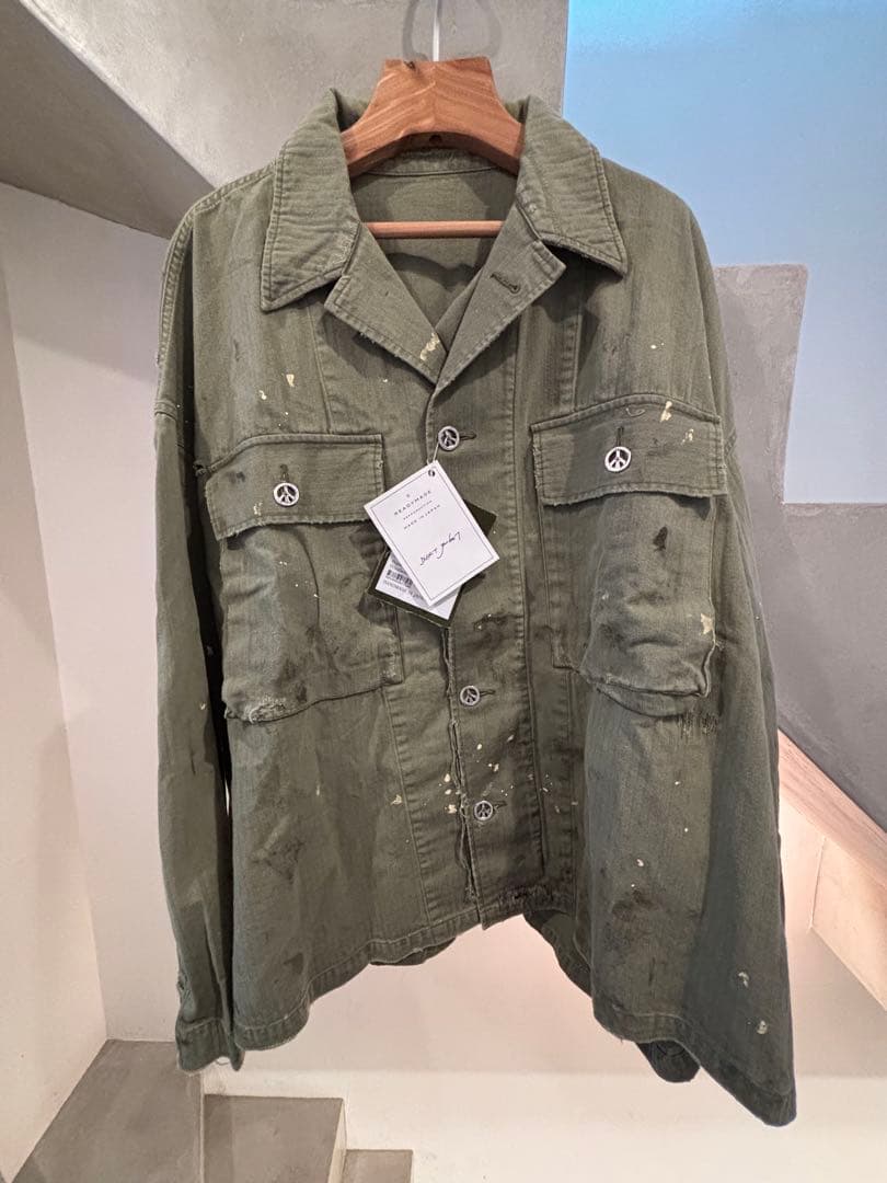 新品定価22万readymade shirt jacket 2024aw 4