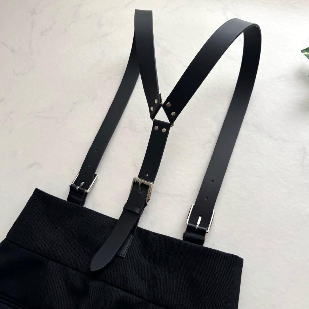 極美品✨H BEATY&YOUTH ハイウエスト サスペンダーパンツ S