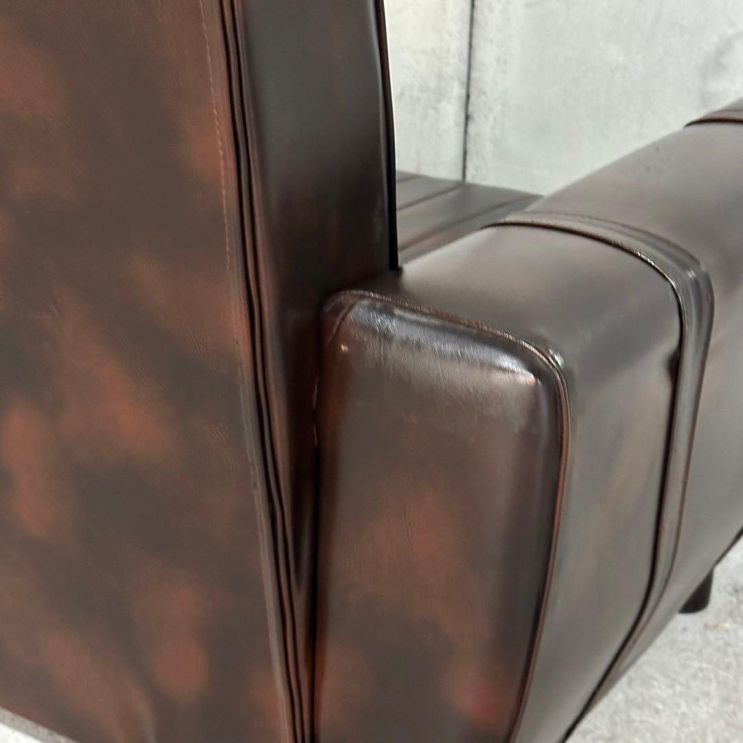 ✦1960年〜1970年✦昭和レトロソファ ヴィンテージ 一人掛け ブラウン合皮