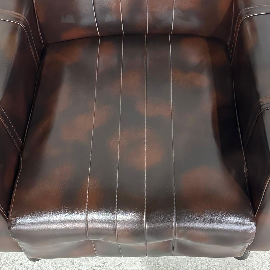 ✦1960年〜1970年✦昭和レトロソファ ヴィンテージ 一人掛け ブラウン合皮