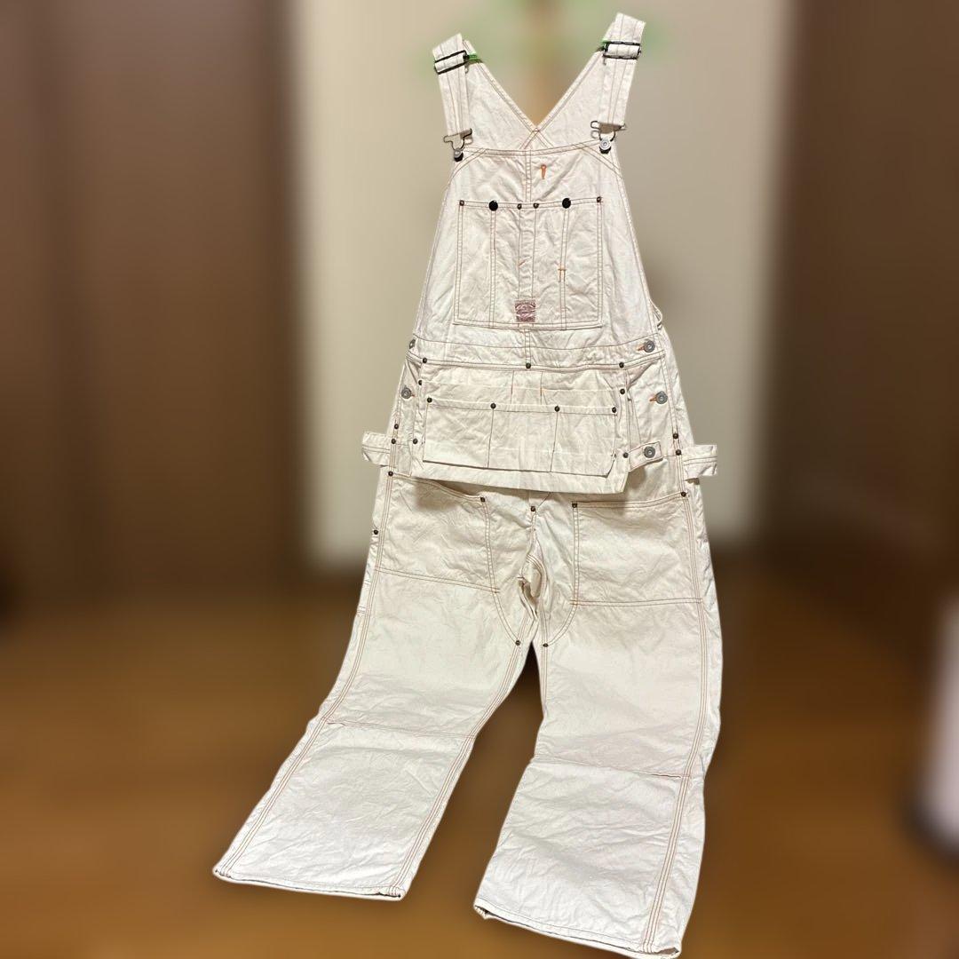パンツ woodsman biboveralls 30 natural waist100
