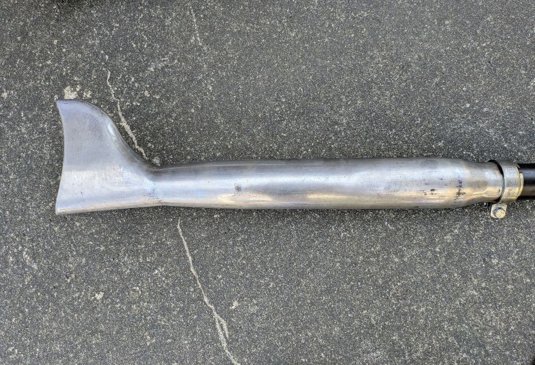 ショベルヘッド　アップスイープマフラー　フィッシュテールサイレンサー