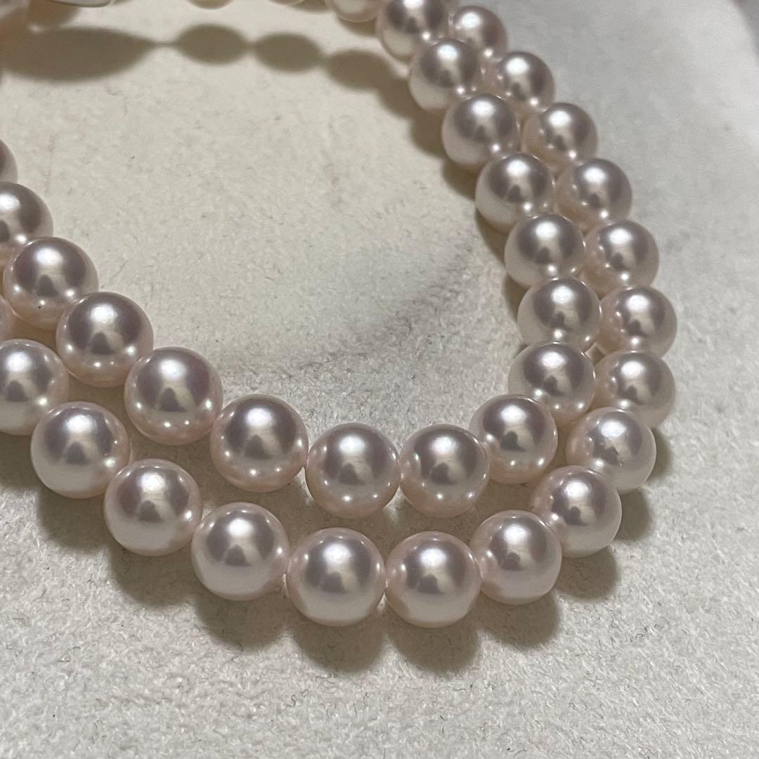 ケース付き専用【花珠級✨鑑別所】あこや真珠 ネックレス 7.5-8.0 パール