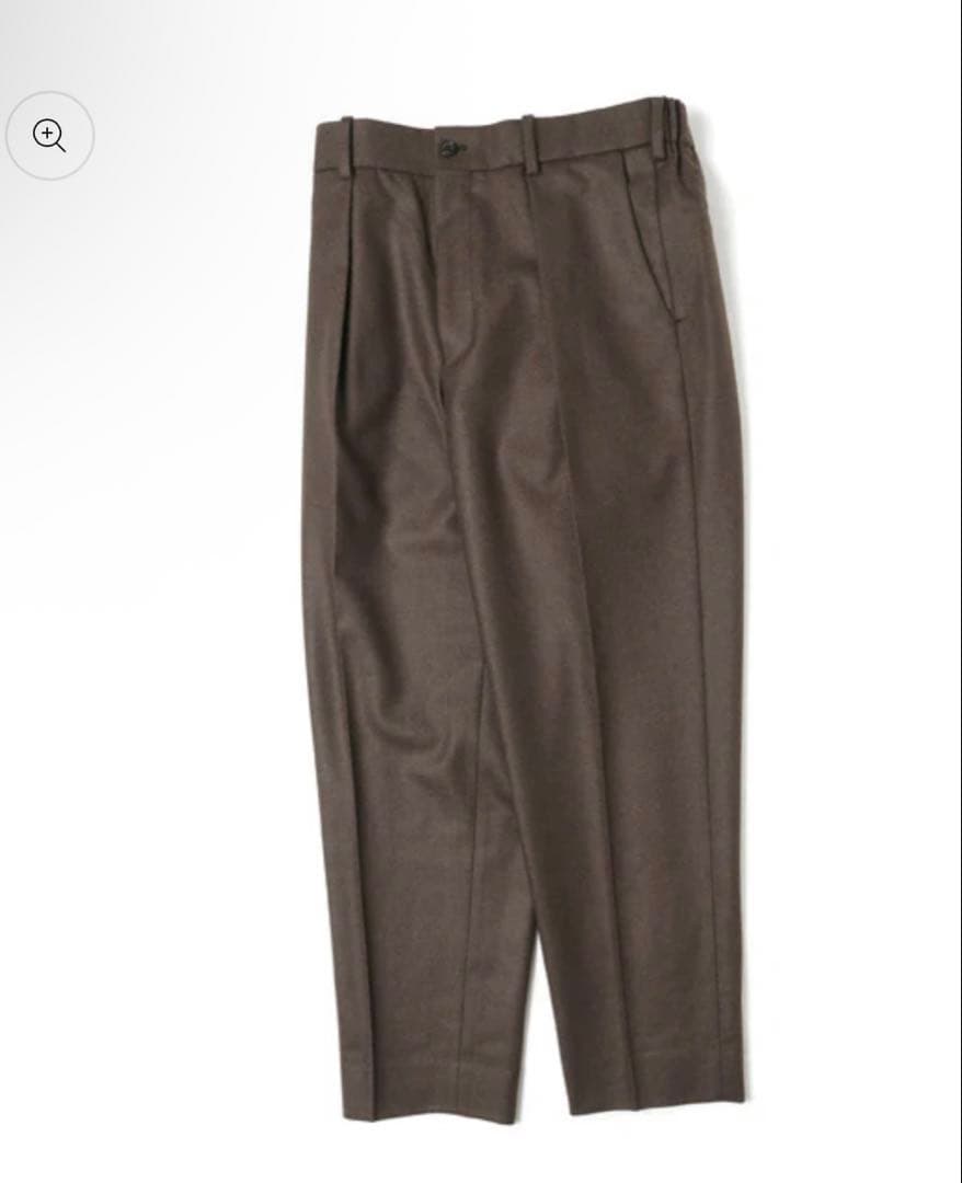 パンツ FRONT PLEATS PEGTOP ORGANIC WOOL