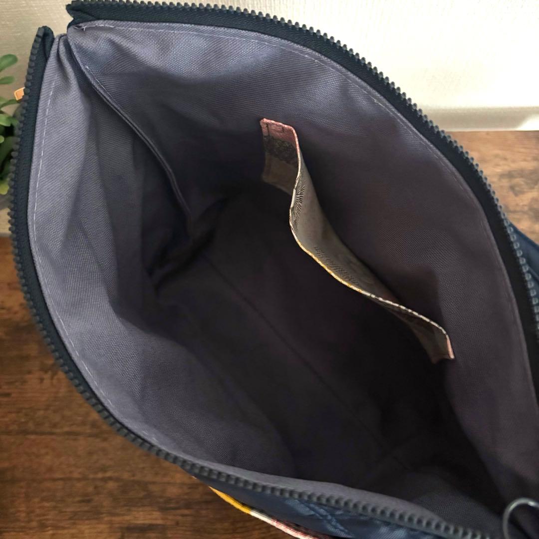 【ゆうママ】30cmファスナーショルダーバッグ　ナイロンオックスキルト