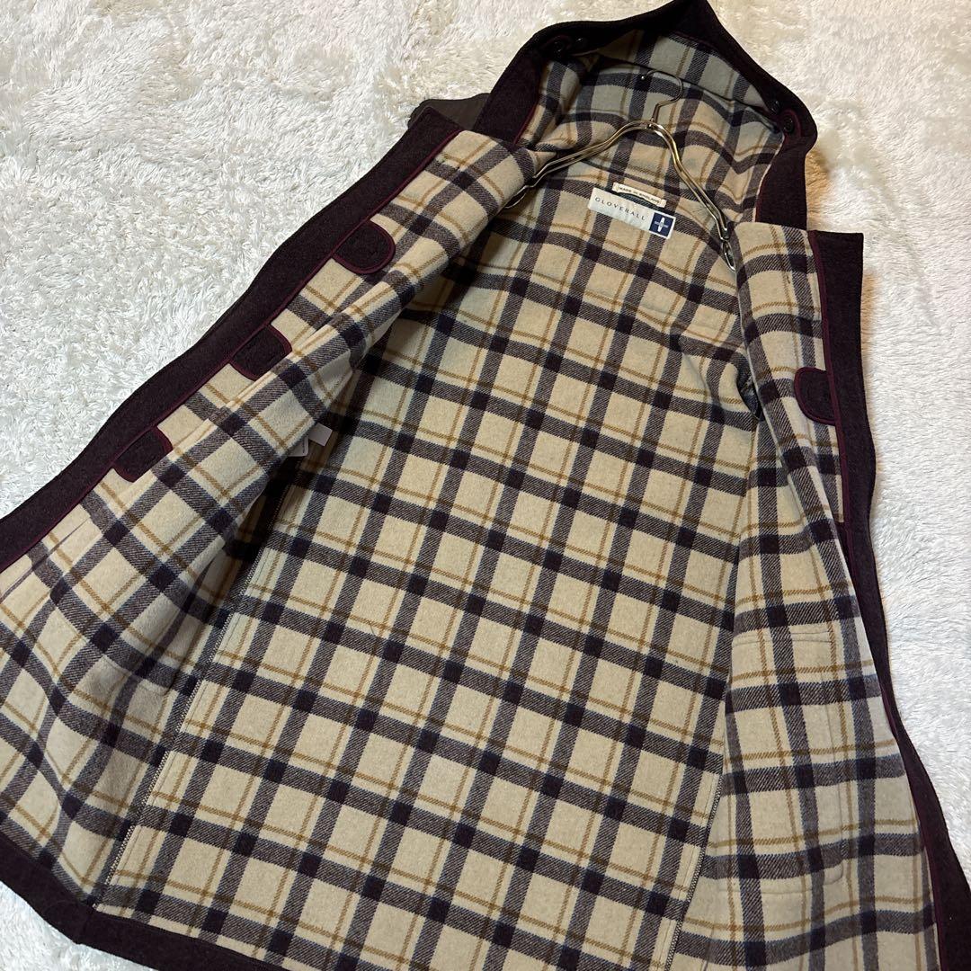 美品＊90s グローバーオール　ダッフルコート　英国製　トグル　ブラウン　茶色