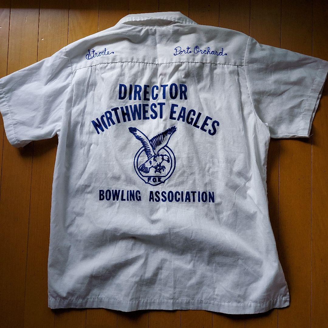 Hilton Mサイズ ボーリングシャツ 刺繍