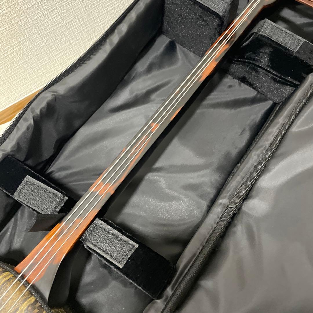 高級 沖縄三線 スンチー塗り 弦楽器 和楽器 民族楽器 ヘビ革 天然革