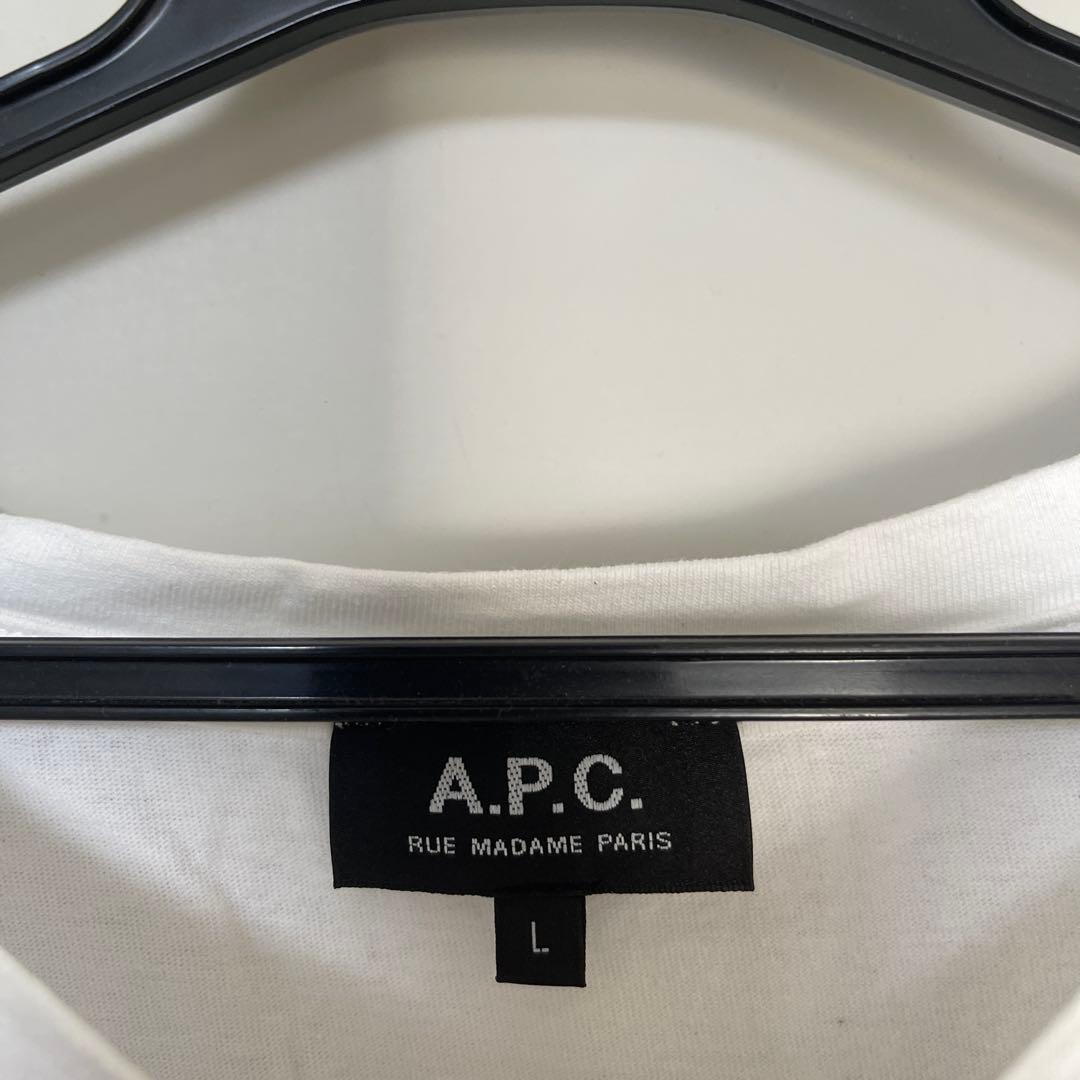 A.P.C. ホワイト Tシャツ Lサイズ