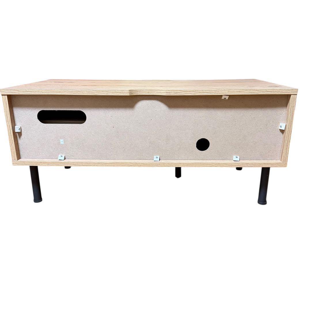 LOWYA テレビボード 幅80cm ラタン調 木製 ローボード