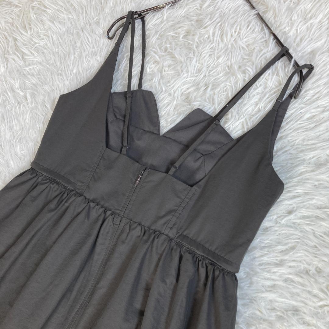 UN3D.　アンスリード　サイドオープンバルーンワンピース　36　グレー