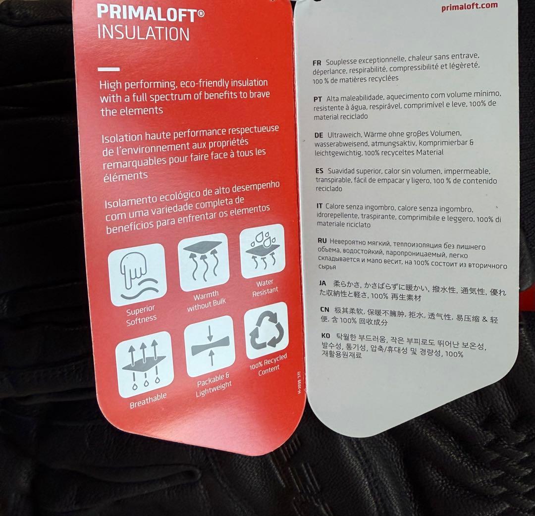 新品 Spyder Primaloft グローブ Medium