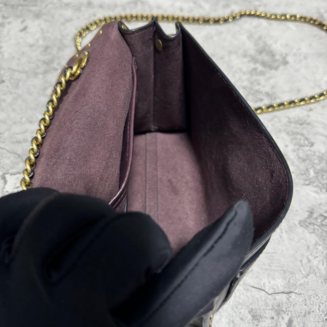 極美品✨️コーチ 2way ショルダーバッグ パーカー18 ターンロック 黒