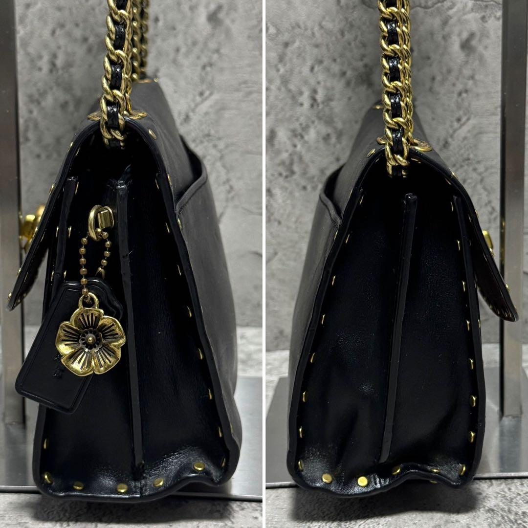 極美品✨️コーチ 2way ショルダーバッグ パーカー18 ターンロック 黒