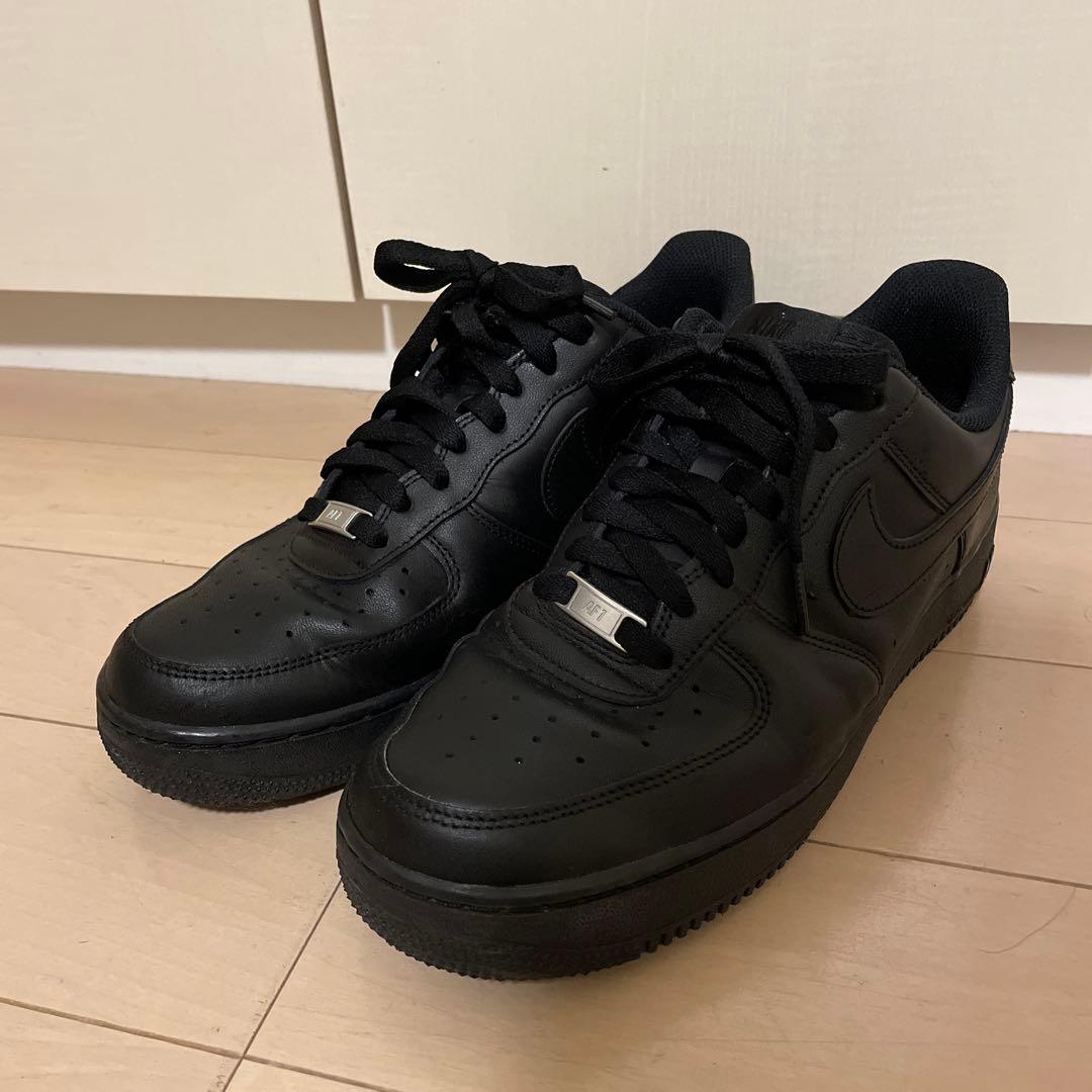 靴 NIKE AIR FORCE 1 Black 27.0