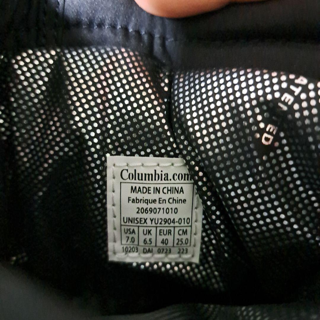 Columbia 防水ウィンターブーツ 黒25.0㎝