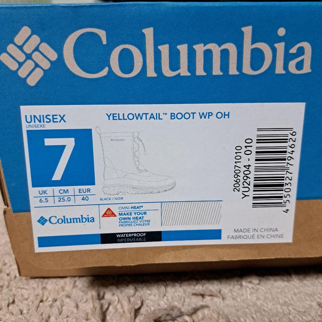 Columbia 防水ウィンターブーツ 黒25.0㎝