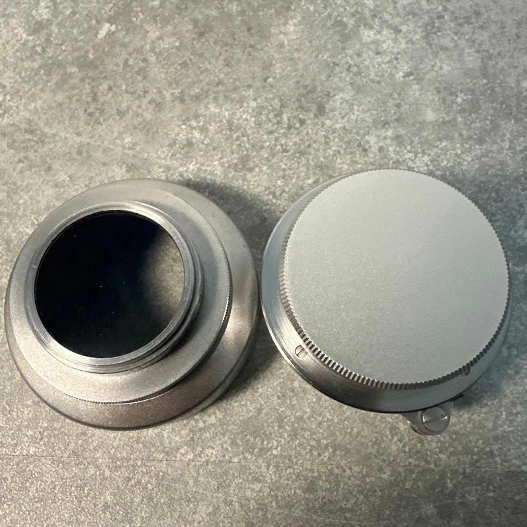 キャノン-L 35mmF2.8純正メタルフード付き