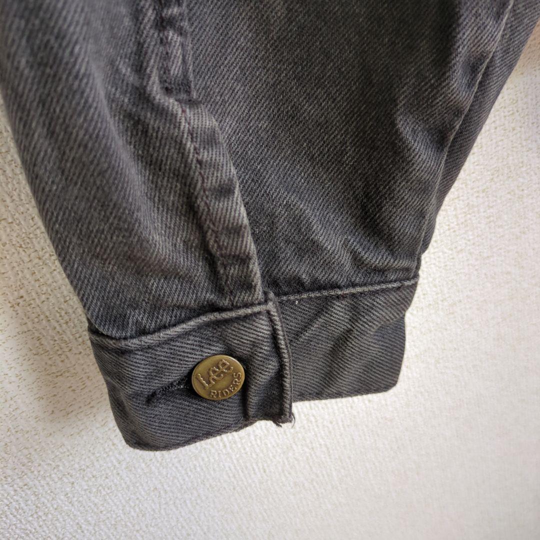 極上フェード　Lee リー　ブラック デニムジャケット XL　墨黒