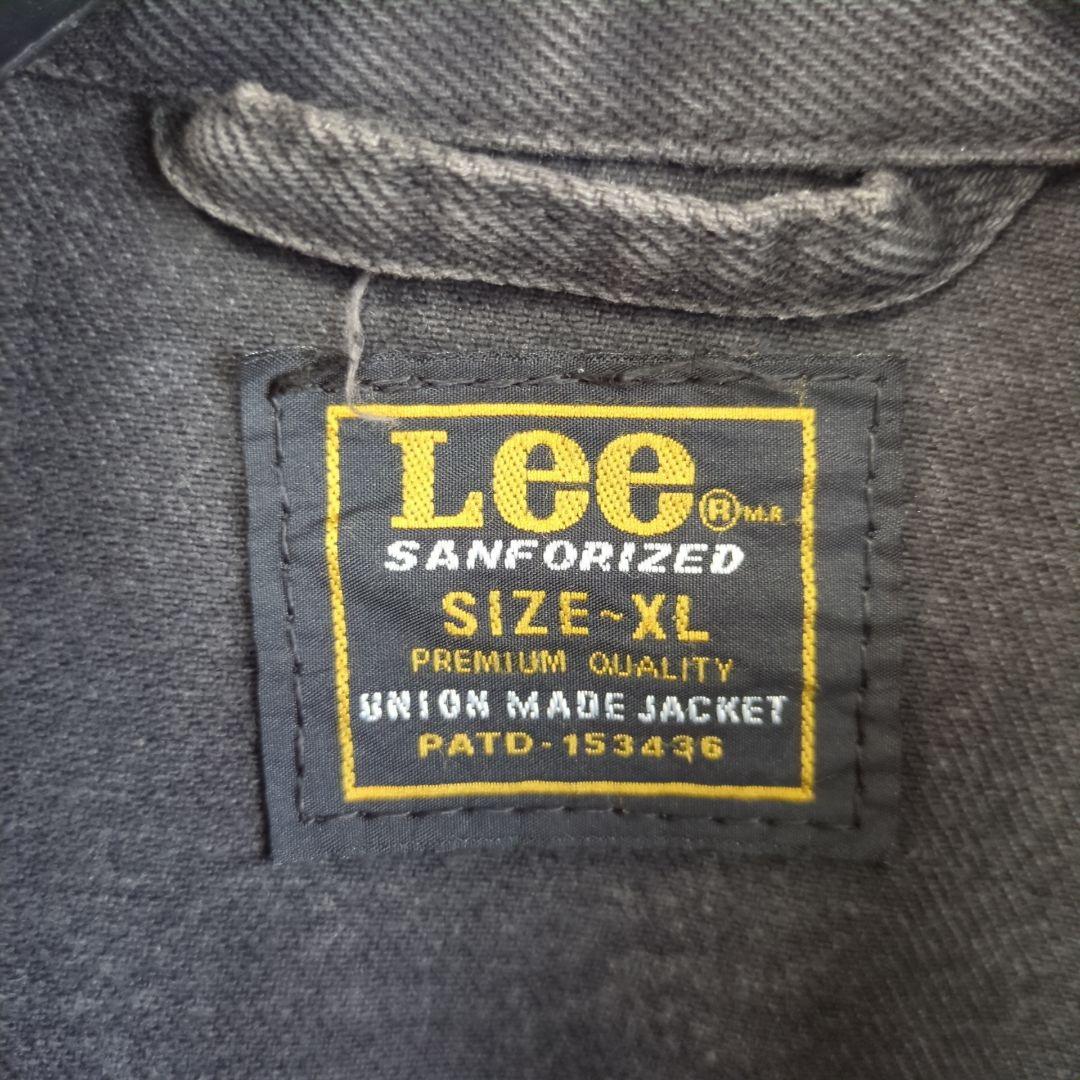 極上フェード　Lee リー　ブラック デニムジャケット XL　墨黒