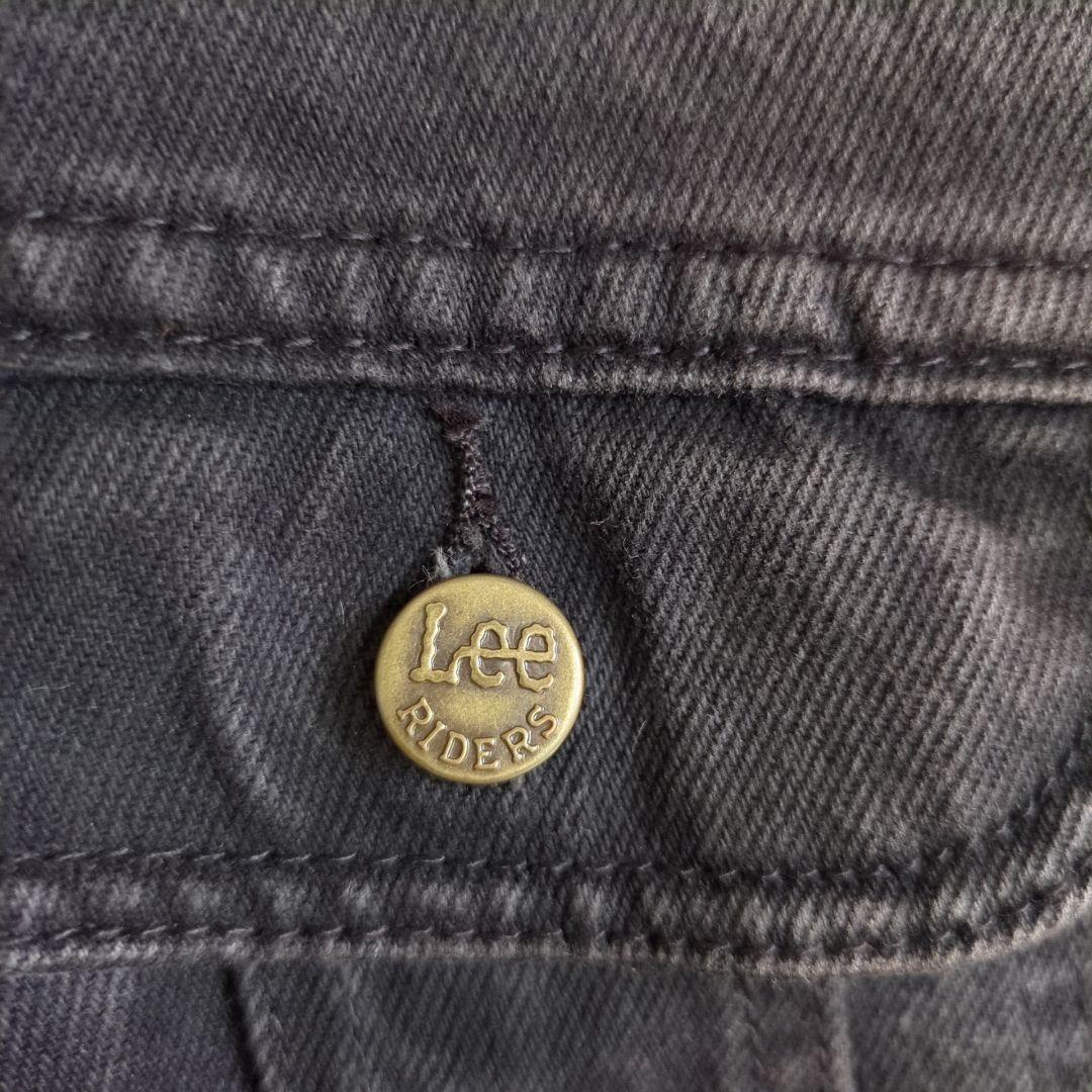 極上フェード　Lee リー　ブラック デニムジャケット XL　墨黒