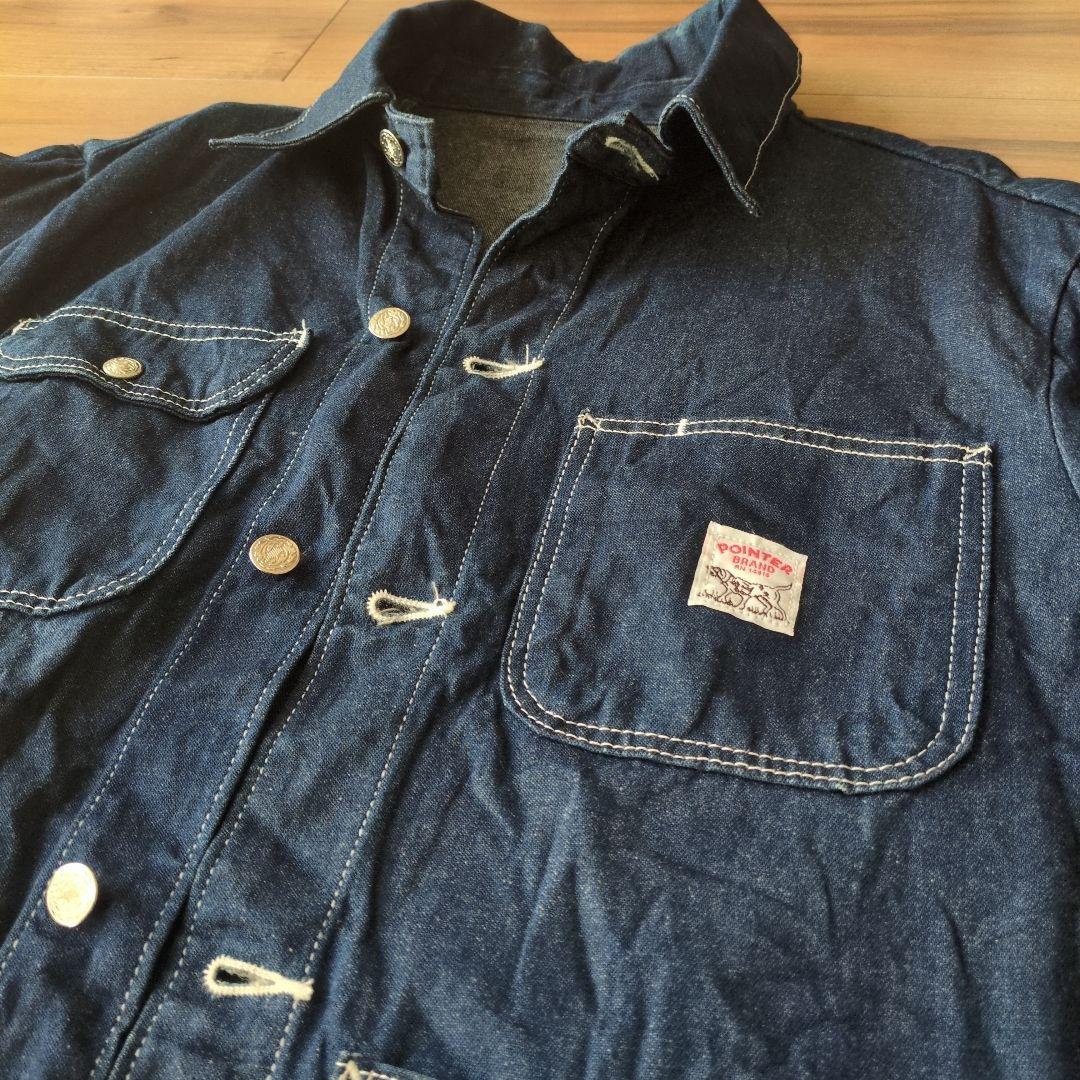 USA製 POINTER デニム カバーオール ジャケット S 90s